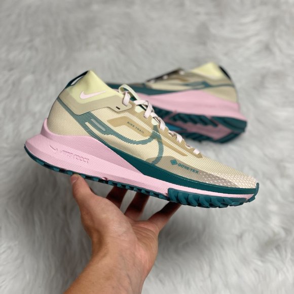 Nike Shoes - Nike React Pegasus Trail 4 GTX Womens Running Shoes Tan DJ7929-100 NEW Multi Sz